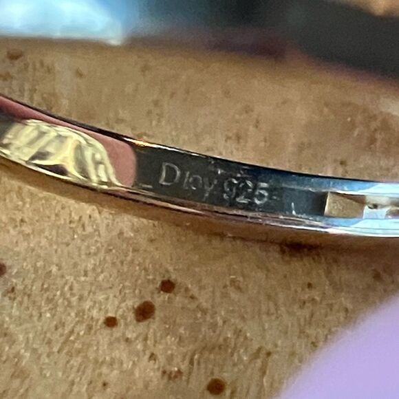 Natural Garnet Moissanite Sterling Silver Double Halo Ring Size 7.25 - Picture 5 of 8